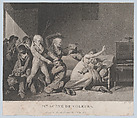 Second Scene of Thieves, Gror, Etching with roulette with wash manner