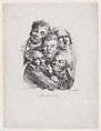 The Grimaces, Louis Léopold Boilly  French, Lithograph
