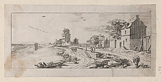 View of a Natural Port, Antoine Benoist  French, Engraving
