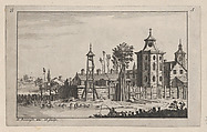 View of a Church, Antoine Benoist  French, Engraving