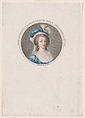 Marie Antoinette of Austria, Queen of France, J. L. Benoist  French, Colored stipple engraving and etching; second state of two