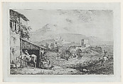 Garigliano Passage (Italy), Jean Jacques de Boissieu  French, Etching with drypoint; fifth state of five