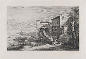 View of Old Customs House in Rome, Jean Jacques de Boissieu French, Etching with drypoint; third state of four