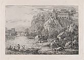 View of the Convent of the Barefooted Carmelites, Jean Jacques de Boissieu  French, Etching with drypoint; fourth state of five