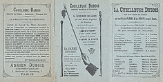 Pamphlet promoting the Dubois pruning instrument, M. J. Baudry (Paris), Engraving