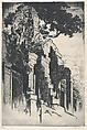 South Tower–Bayon–Angkor Thom, Lucille Sinclair Douglass  American, Etching