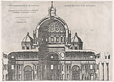 St. Peter's, from "Speculum Romanae Magnificentiae", Etienne DuPérac  French, Engraving and etching