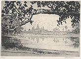 Angkor Wat at Evening, Lucille Sinclair Douglass  American, Etching