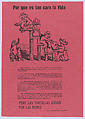 Flyer relating to profiteers who exploit farmworkers, Raúl Anguiano Mexican, Photo-relief and letterpress on pink paper