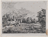 View of the Temple of Vesta, Jean Jacques de Boissieu  French, Etching; third state of three