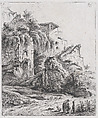 The Fountain of Choulans, Jean Jacques de Boissieu French, Etching with drypoint; fourth state of five
