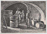 The Small Coopers, Jean Jacques de Boissieu French, Etching; fourth state of seven