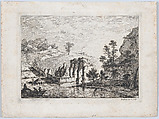 Ruins of an Aqueduct, Jean Jacques de Boissieu French, Etching with drypoint; third state of four