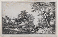 Landscape at Ambronay, Jean Jacques de Boissieu  French, Etching; fourth state (?) of four