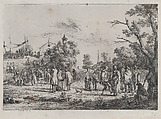 Village Festival, Jean Jacques de Boissieu  French, Etching; fourth state of four