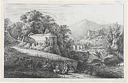 The Old Chapel at Châtillon-d'Azergues, Jean Jacques de Boissieu  French, Etching with drypoint and roulette; third state of three