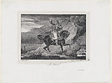 The Giaour, Théodore Géricault French, Lithograph on chine collé; second state of three