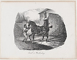 The Horse of Mecklembourg, Théodore Géricault  French, Lithograph; second state of four