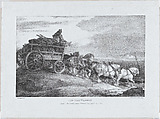 The Coal Waggon [sic.], Théodore Géricault  French, Lithograph