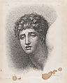Head of Young Man, Anne Louis Girodet-Trioson  French, Crayon-manner engraving