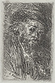 Portrait d'Homme, Jean-Baptiste Carpeaux  French, Etching