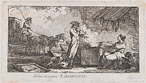 The Dinner of the Painter Casanova, Francesco Casanova Italian, Etching