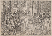 A princely wedding performed by a bishop, Anonymous, German, 16th century  German, Etching