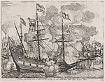 Plate 38: Triumphal ship with the city of Ghent in the background; from Guillielmus Becanus's 'Serenissimi Principis Ferdinandi, Hispaniarum Infantis...', Johannes Meursius Flemish, Engraving