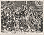 Plate 24: Charles V crowned Emperor by the Pope; from Guillielmus Becanus's 'Serenissimi Principis Ferdinandi, Hispaniarum Infantis...', Pieter de Jode II Flemish, Engraving