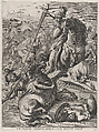Plate 16: Battle of Achilles against the Trojans; from Guillielmus Becanus's 'Serenissimi Principis Ferdinandi, Hispaniarum Infantis...', Johannes Meursius Flemish, Engraving