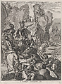 Plate 15: Ferdinand as Hannibal crossing the Alps; from Guillielmus Becanus's 'Serenissimi Principis Ferdinandi, Hispaniarum Infantis...', Johannes Meursius Flemish, Engraving