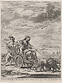 Plate 13: Cybele in her chariot, drawn by lions; from Guillielmus Becanus's 'Serenissimi Principis Ferdinandi, Hispaniarum Infantis...', Johannes Meursius Flemish, Engraving