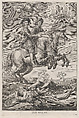 Plate 10: The King of Hungary and Ferdinand on horseback; from Guillielmus Becanus's 'Serenissimi Principis Ferdinandi, Hispaniarum Infantis...', Pieter de Jode II Flemish, Engraving