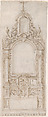Design for an Altar, Anonymous, Flemish, 17th century Flemish, Pen and brown ink, brush and gray-brown wash