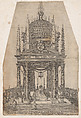Catafalque for Rudolf II of Austria, Giovanni Maria Filippi Italian, Etching