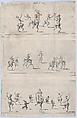 Ballets of Satyrs, Anonymous, Italian, 17th century  Italian, Etching