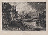 A Mill, David Lucas  British, Mezzotint; fourth state of five