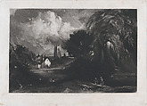 Stoke-by-Neyland, David Lucas  British, Mezzotint; proof before published state