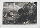 Stoke-by-Neyland, David Lucas  British, Mezzotint; proof before published state