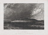 Old Sarum, David Lucas  British, Mezzotint; first state of two