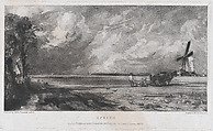 Spring, David Lucas British, Mezzotint; third state of five