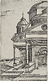Tenplum Isaiae Prophetae, from a series depicting (reconstructed) buildings from Roman antiquity, Anonymous, Italian, 16th century  Italian, Engraving