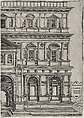 Palatium Claudie Imperatoris, from a series depicting (reconstructed) buildings from Roman antiquity, Anonymous, Italian, 16th century  Italian, Engraving