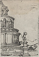 Sepulchrum (sic) Adriani, from a Series of 24 Depicting (Reconstructed) Buildings from Roman Antiquity, Anonymous, Italian, 16th century, Engraving