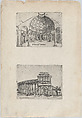 Pinaculu Termar (sic), from a Series of 24 Depicting (Reconstructed) Buildings from Roman Antiquity, Anonymous, Italian, 16th century, Engraving