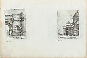 Tenplus Veneris, from a Series of Prints depicting (reconstructed) Buildings from Roman Antiquity, Formerly attributed to Monogrammist G.A. with the Caltrop (Italian, 1530–1540), Engraving