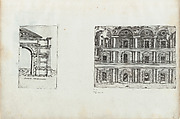 Palatium M. Agrippa, from a Series of Prints depicting (reconstructed) Buildings from Roman Antiquity, Formerly attributed to Monogrammist G.A. with the Caltrop (Italian, 1530–1540), Engraving