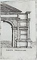Palatium M. Agrippa, from a Series of Prints depicting (reconstructed) Buildings from Roman Antiquity, Formerly attributed to Monogrammist G.A. & the Caltrop (Italian, 1530–1540), Engraving