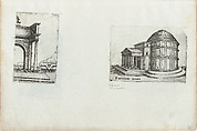 Pantheon Rome, from a Series of Prints depicting (reconstructed) Buildings from Roman Antiquity, Formerly attributed to Monogrammist G.A. with the Caltrop (Italian, 1530–1540), Engraving [moved slightly during printing]