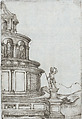 Termae Deocletiani, from a Series of Prints depicting (reconstructed) Buildings from Roman Antiquity, Formerly attributed to Monogrammist G.A. & the Caltrop (Italian, 1530–1540), Engraving